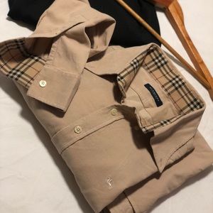 Men’s Burberry Corduroy Long Sleeve Button Shirt